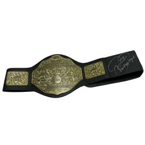 Cactus Jack Mick Foley Mankind Autograph PSA 2003 Jakks WWE World Kids Foam Belt